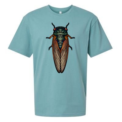 Cicada Brood X Magicicada Septendecim Red Eyed Cicadas Sueded Cloud Jersey T-Shirt