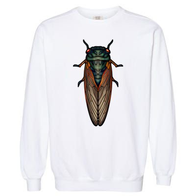 Cicada Brood X Magicicada Septendecim Red Eyed Cicadas Garment-Dyed Sweatshirt