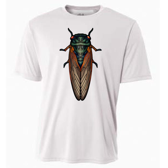 Cicada Brood X Magicicada Septendecim Red Eyed Cicadas Cooling Performance Crew T-Shirt