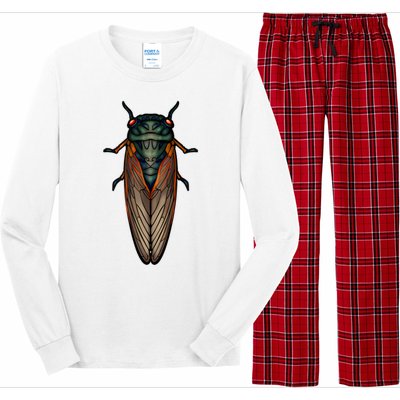 Cicada Brood X Magicicada Septendecim Red Eyed Cicadas Long Sleeve Pajama Set