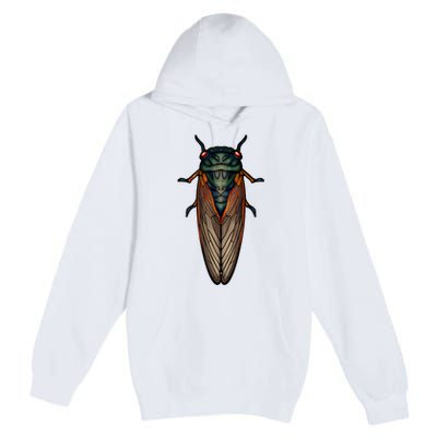 Cicada Brood X Magicicada Septendecim Red Eyed Cicadas Premium Pullover Hoodie