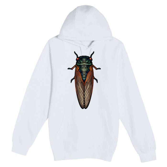 Cicada Brood X Magicicada Septendecim Red Eyed Cicadas Premium Pullover Hoodie