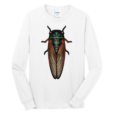 Cicada Brood X Magicicada Septendecim Red Eyed Cicadas Tall Long Sleeve T-Shirt