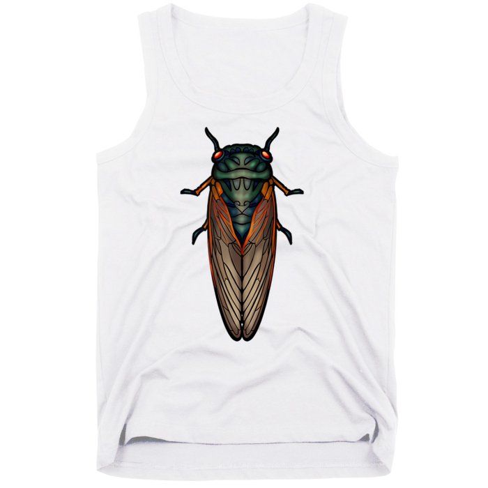 Cicada Brood X Magicicada Septendecim Red Eyed Cicadas Tank Top