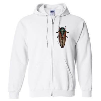 Cicada Brood X Magicicada Septendecim Red Eyed Cicadas Full Zip Hoodie