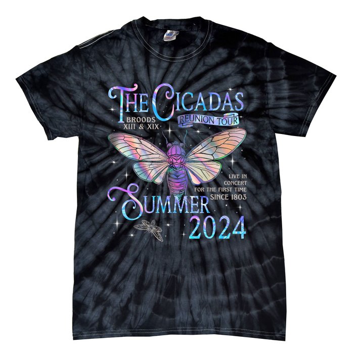 Cicada Brood Xiii Xix Summer 2024 Reunion Swarm Cicadas Tie-Dye T-Shirt