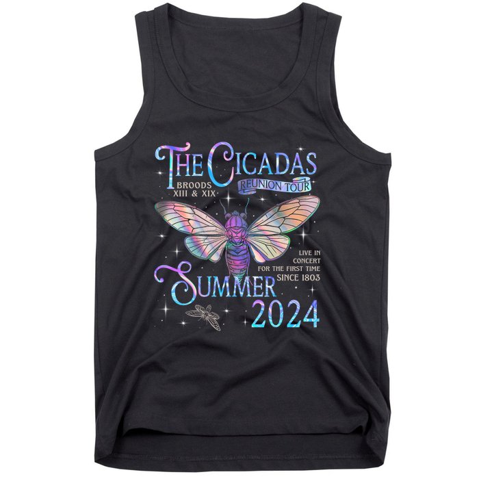 Cicada Brood Xiii Xix Summer 2024 Reunion Swarm Cicadas Tank Top