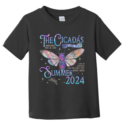 Cicada Brood Xiii Xix Summer 2024 Reunion Swarm Cicadas Toddler T-Shirt