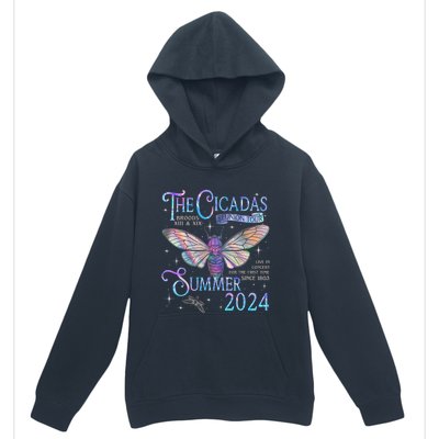 Cicada Brood Xiii Xix Summer 2024 Reunion Swarm Cicadas Urban Pullover Hoodie