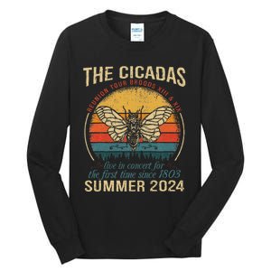 Cicada Brood Xiii Xix Summer 2024 Reunion Swarm Cicadas Tall Long Sleeve T-Shirt