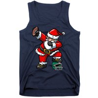 Christmas Boy Xmas Dabbing Santa Claus Football Tank Top