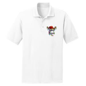 Christmas Baseball Xmas Christmas Lights Baseball Player PosiCharge RacerMesh Polo