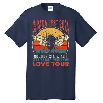 Cicada Brood Xiii Xix 2024 221 Years Reunion Love Tall T-Shirt