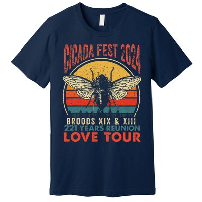 Cicada Brood Xiii Xix 2024 221 Years Reunion Love Premium T-Shirt