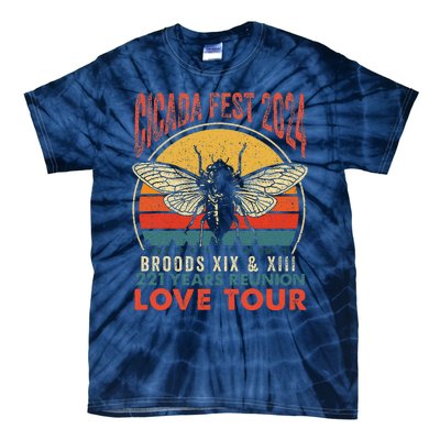 Cicada Brood Xiii Xix 2024 221 Years Reunion Love Tie-Dye T-Shirt