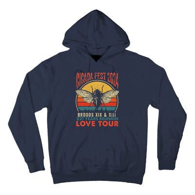 Cicada Brood Xiii Xix 2024 221 Years Reunion Love Tall Hoodie