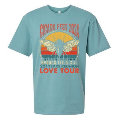 Cicada Brood Xiii Xix 2024 221 Years Reunion Love Sueded Cloud Jersey T-Shirt