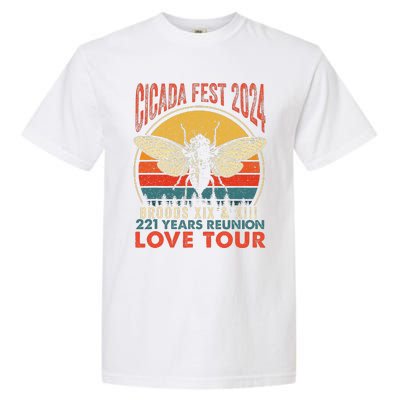 Cicada Brood Xiii Xix 2024 221 Years Reunion Love Garment-Dyed Heavyweight T-Shirt