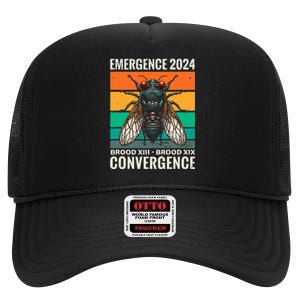 Cicada Brood Xiii Brood Xix 2024 Emergence Convergence High Crown Mesh Back Trucker Hat