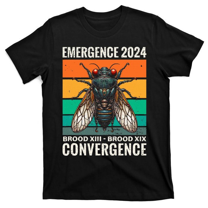 Cicada Brood Xiii Brood Xix 2024 Emergence Convergence T-Shirt