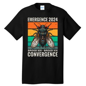 Cicada Brood Xiii Brood Xix 2024 Emergence Convergence Tall T-Shirt