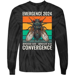 Cicada Brood Xiii Brood Xix 2024 Emergence Convergence Tie-Dye Long Sleeve Shirt