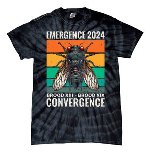 Cicada Brood Xiii Brood Xix 2024 Emergence Convergence Tie-Dye T-Shirt