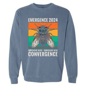 Cicada Brood Xiii Brood Xix 2024 Emergence Convergence Garment-Dyed Sweatshirt