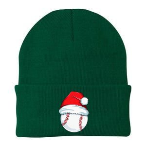 Christmas Baseball Xmas Santa Hat Ball Knit Cap Winter Beanie