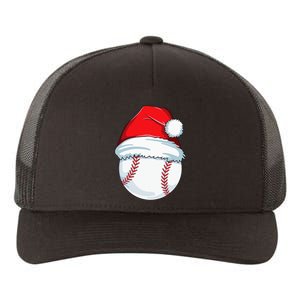 Christmas Baseball Xmas Santa Hat Ball Yupoong Adult 5-Panel Trucker Hat