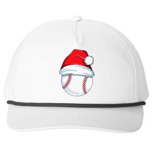 Christmas Baseball Xmas Santa Hat Ball Snapback Five-Panel Rope Hat