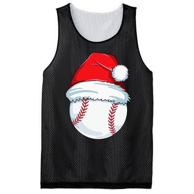 Christmas Baseball Xmas Santa Hat Ball Mesh Reversible Basketball Jersey Tank