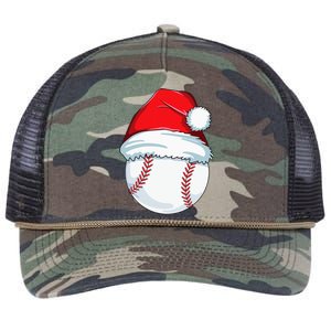 Christmas Baseball Xmas Santa Hat Ball Retro Rope Trucker Hat Cap