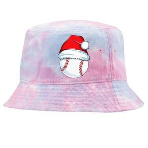 Christmas Baseball Xmas Santa Hat Ball Tie-Dyed Bucket Hat