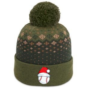 Christmas Baseball Xmas Santa Hat Ball The Baniff Cuffed Pom Beanie