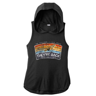 Cicada Brood Xiii 2024 Northern Illinois Magicada Vintage Ladies PosiCharge Tri-Blend Wicking Draft Hoodie Tank