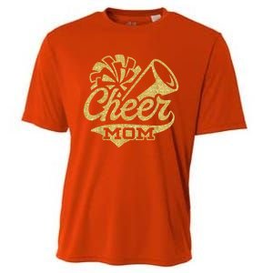 Cheerleader Black Yellow Gold Pom Pom Meaningful Gift Cooling Performance Crew T-Shirt