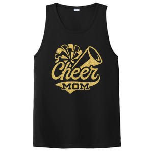 Cheerleader Black Yellow Gold Pom Pom Meaningful Gift PosiCharge Competitor Tank