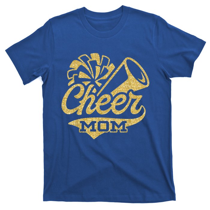 Cheerleader Black Yellow Gold Pom Pom Meaningful Gift T-Shirt