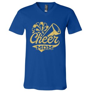 Cheerleader Black Yellow Gold Pom Pom Meaningful Gift V-Neck T-Shirt