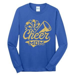 Cheerleader Black Yellow Gold Pom Pom Meaningful Gift Tall Long Sleeve T-Shirt