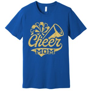 Cheerleader Black Yellow Gold Pom Pom Meaningful Gift Premium T-Shirt