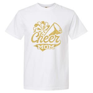 Cheerleader Black Yellow Gold Pom Pom Meaningful Gift Garment-Dyed Heavyweight T-Shirt