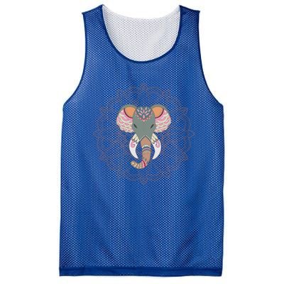 Cool Boho Yoga Elephant Dala Gift Mesh Reversible Basketball Jersey Tank