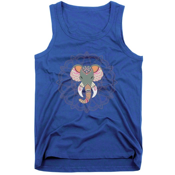 Cool Boho Yoga Elephant Dala Gift Tank Top