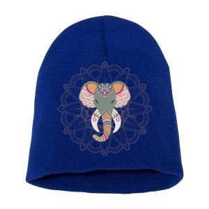 Cool Boho Yoga Elephant Dala Gift Short Acrylic Beanie