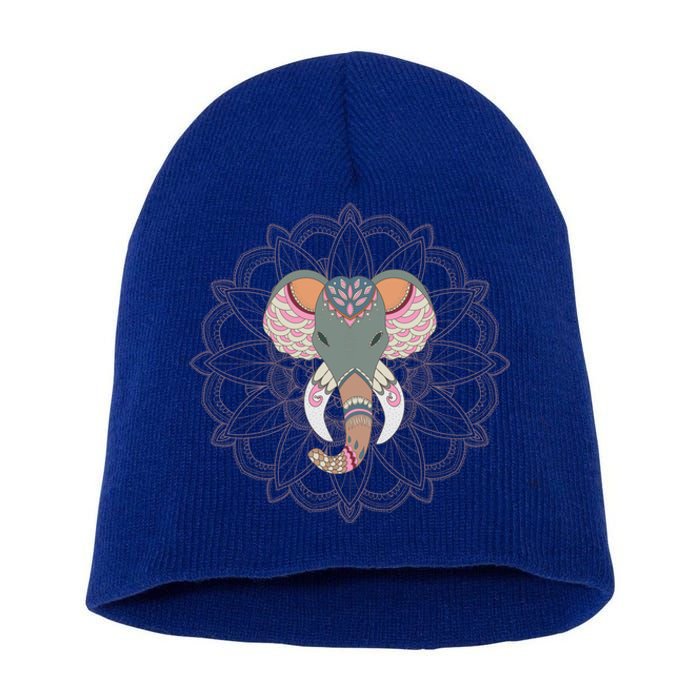 Cool Boho Yoga Elephant Dala Gift Short Acrylic Beanie