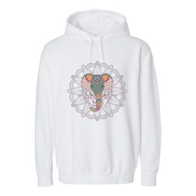 Cool Boho Yoga Elephant Dala Gift Garment-Dyed Fleece Hoodie