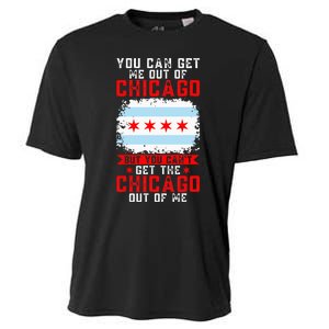 Chicago Born You Can'T Get The Chicago Out Of Me Cooling Performance Crew T-Shirt