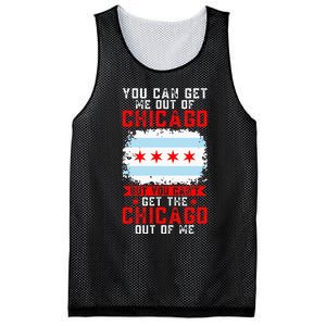 Chicago Born You Can'T Get The Chicago Out Of Me Mesh Reversible Basketball Jersey Tank